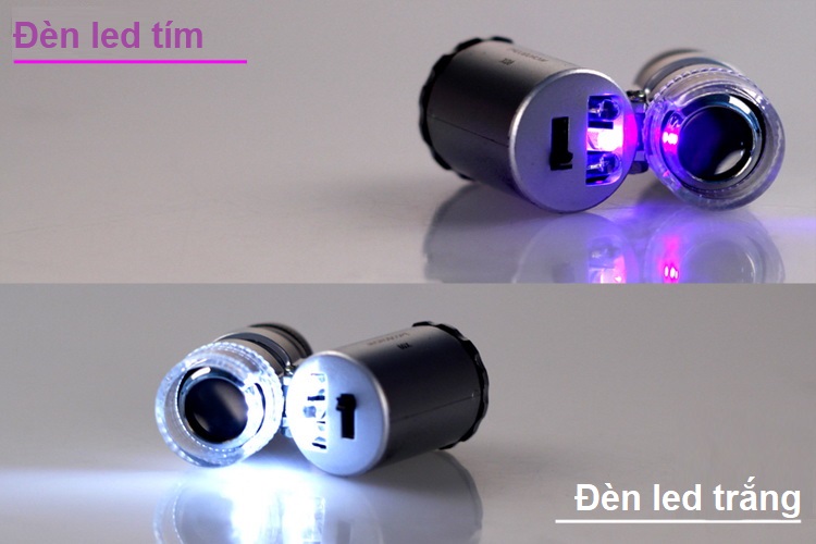 kính lúp 60X cầm tay có đèn