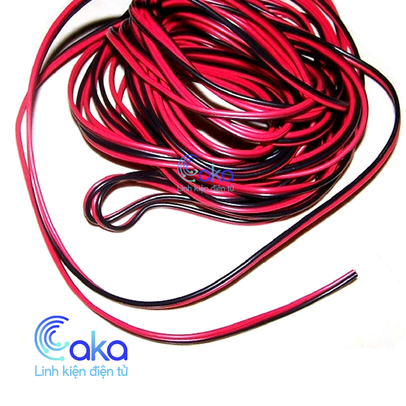5 Meters Red and Black Double Wire 2468 26Awg