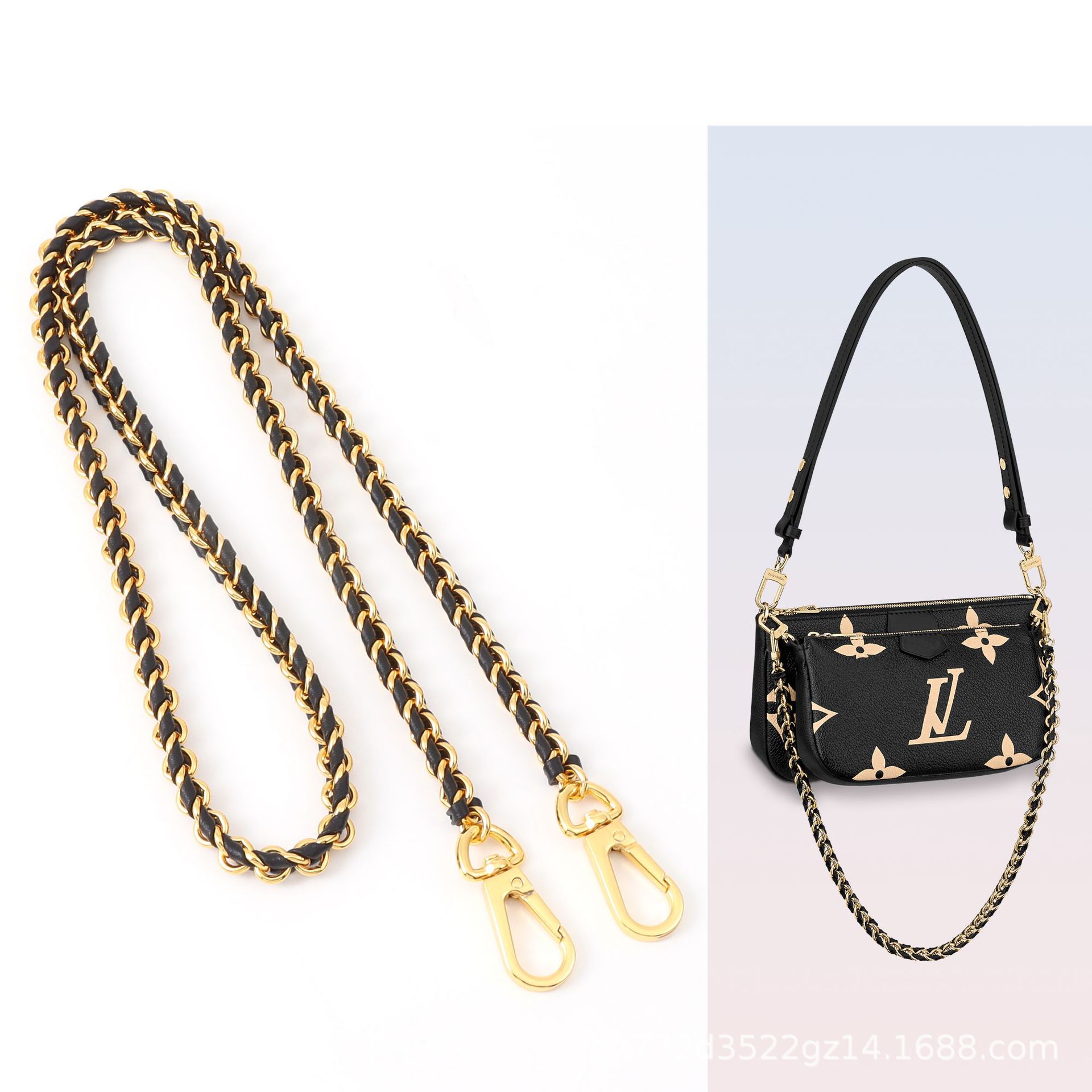 * áp dụng cho lv thay thế dây đeo vai daphne woc túi có thể điều chỉnh nách đeo chéo dauphine phụ kiện túi đưa thư