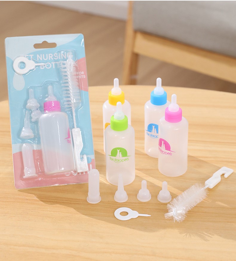 Milk Bottles for Newborn Dogs and Cats (Available in 2 Sizes) - T3 Pets Shop