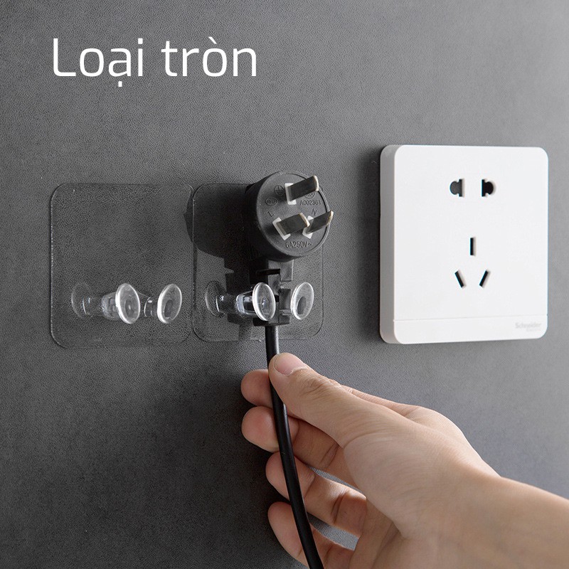 Miếng Dán Đỡ Dây Điện, Bàn Chải Đánh Răng, Móc Dán Tường