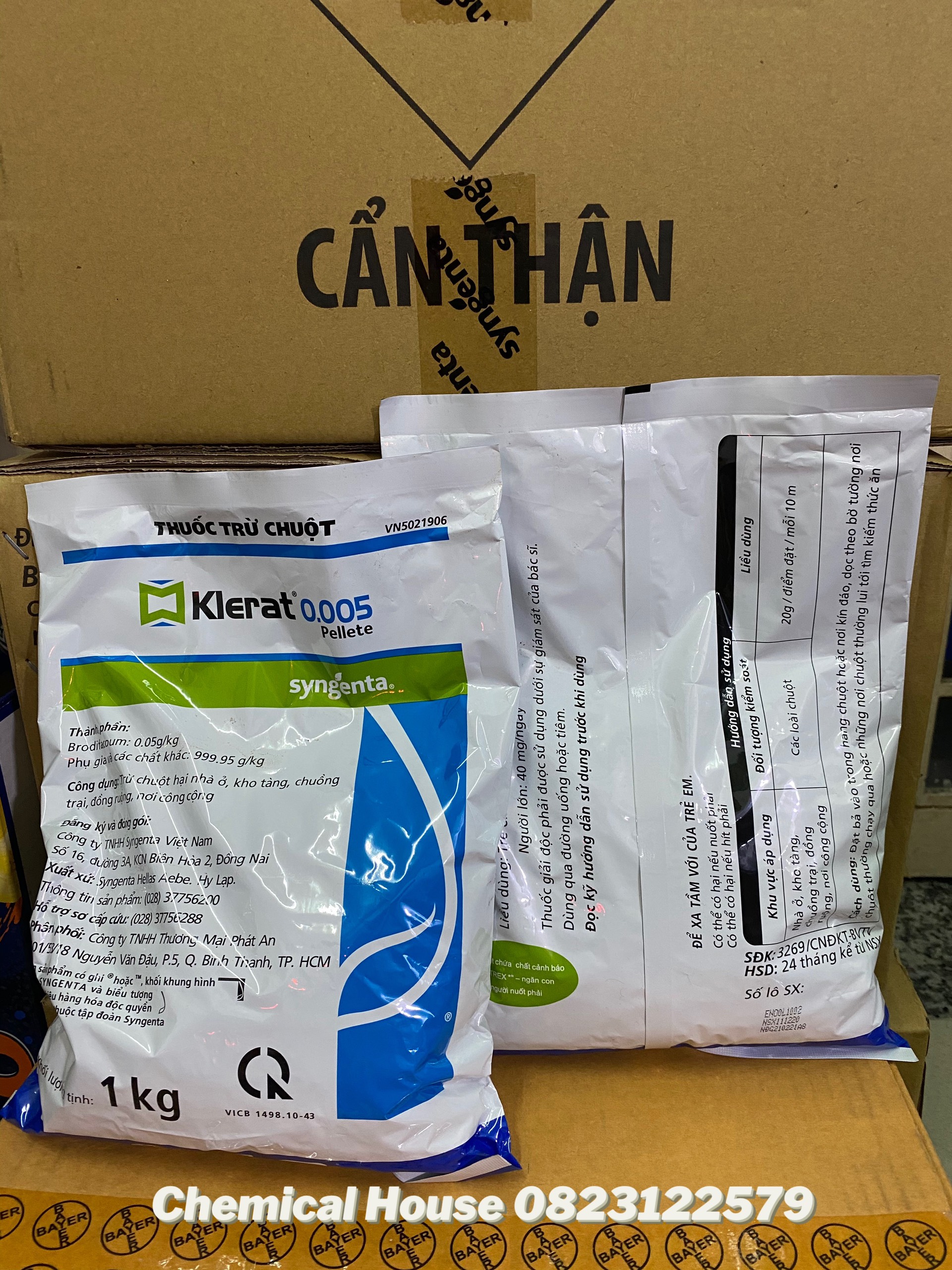 Thuốc diệt chuột Klerat túi 1kg