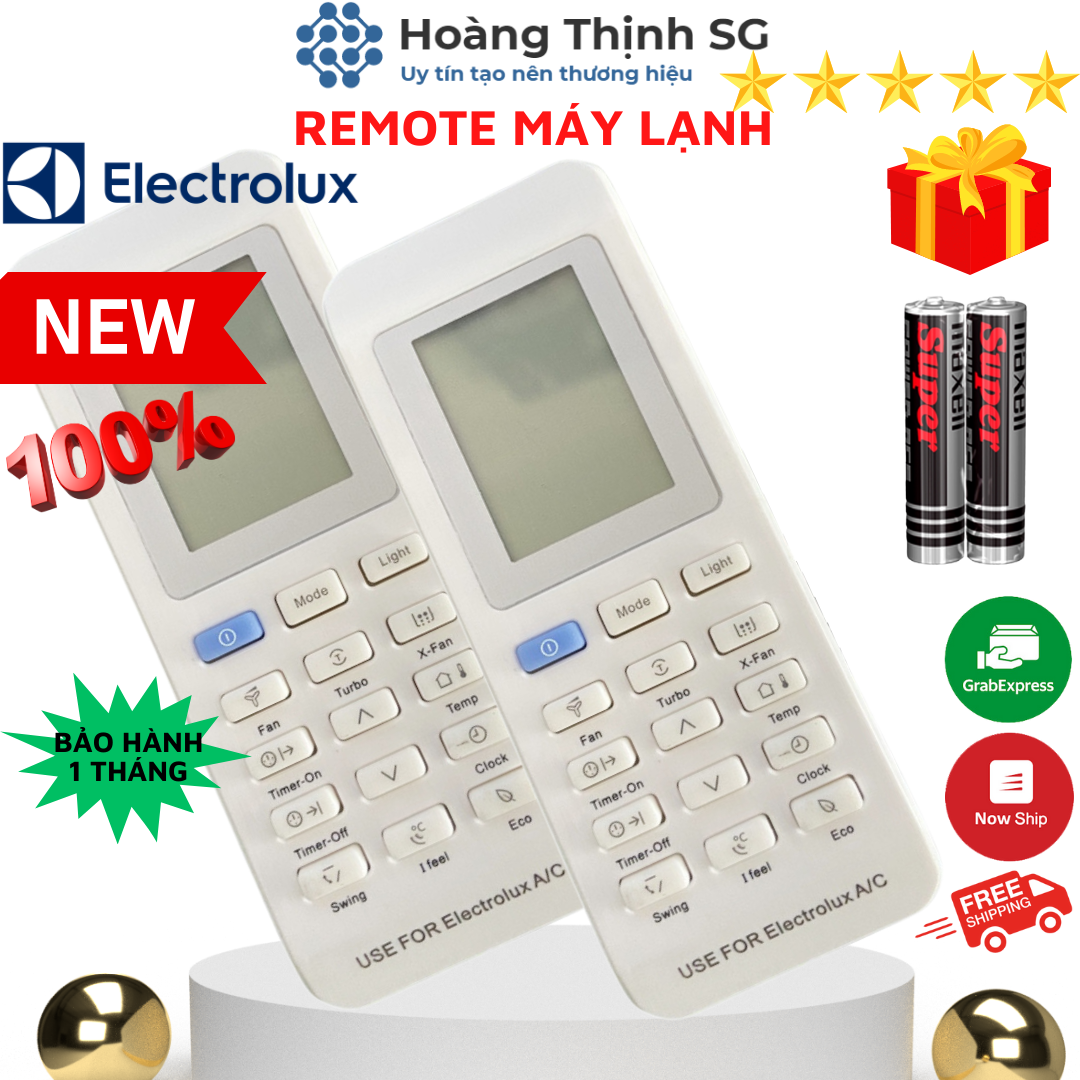 Điều khiển điều hòa ELECTROLUX, remote máy lạnh ELECTROLUX - tặng kèm pin