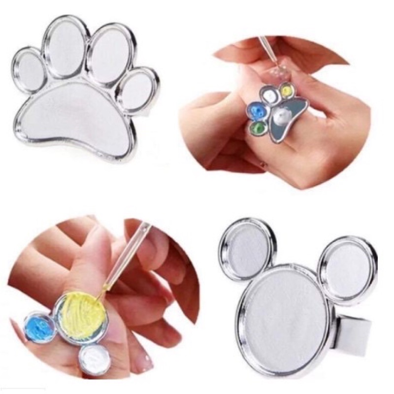 Nhẫn pha màu g.el vẽ trang trí móng tay chân