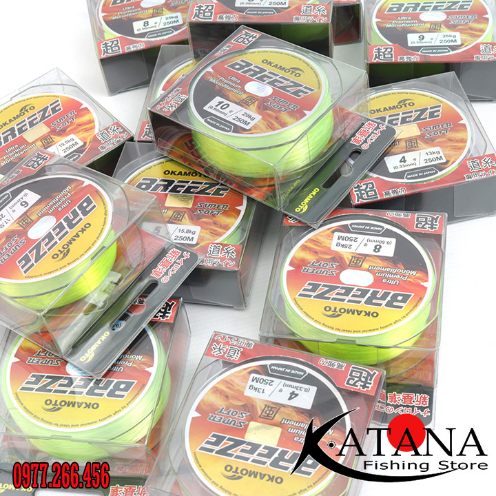 [HCM]Cước câu Okamoto Breeze cuộn 250m - Made in Japan