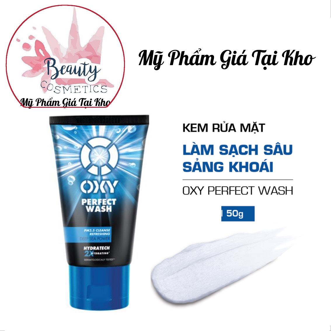 Sữa Rửa Mặt Oxy Perfect Wash và Deep Wash 50g