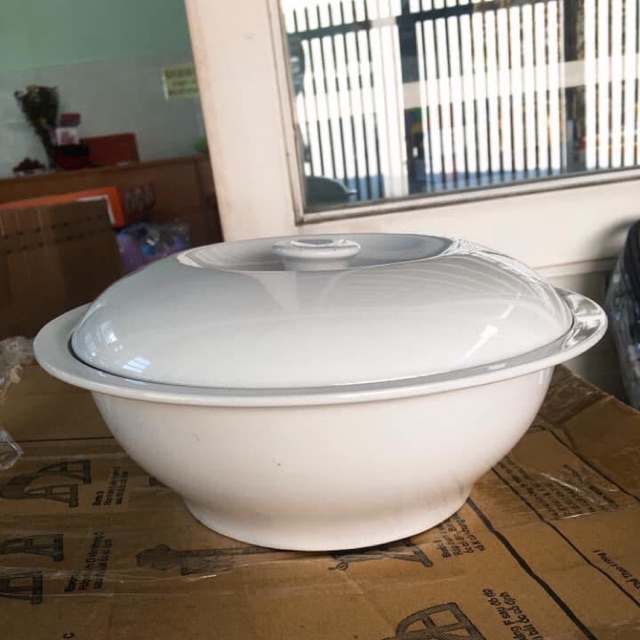 THỐ SỨ NẮP SỨ CAO CẤP NGANG 23CM