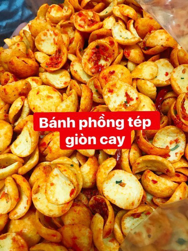 Túi 500 gr Snack phồng tép giòn cay