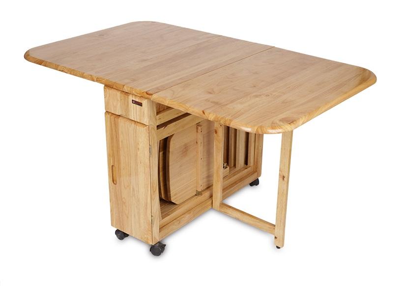 [Trả góp 0%] Bộ Bàn Ăn Xếp Gọn Cao Cấp-OHAHA
