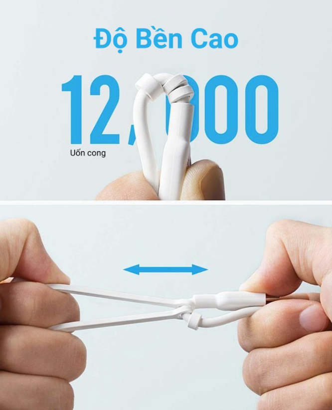 Cáp 3 in 1 ANKER Powerline II 0.9M - A8436 (Lightning - Type C - Micro USB)