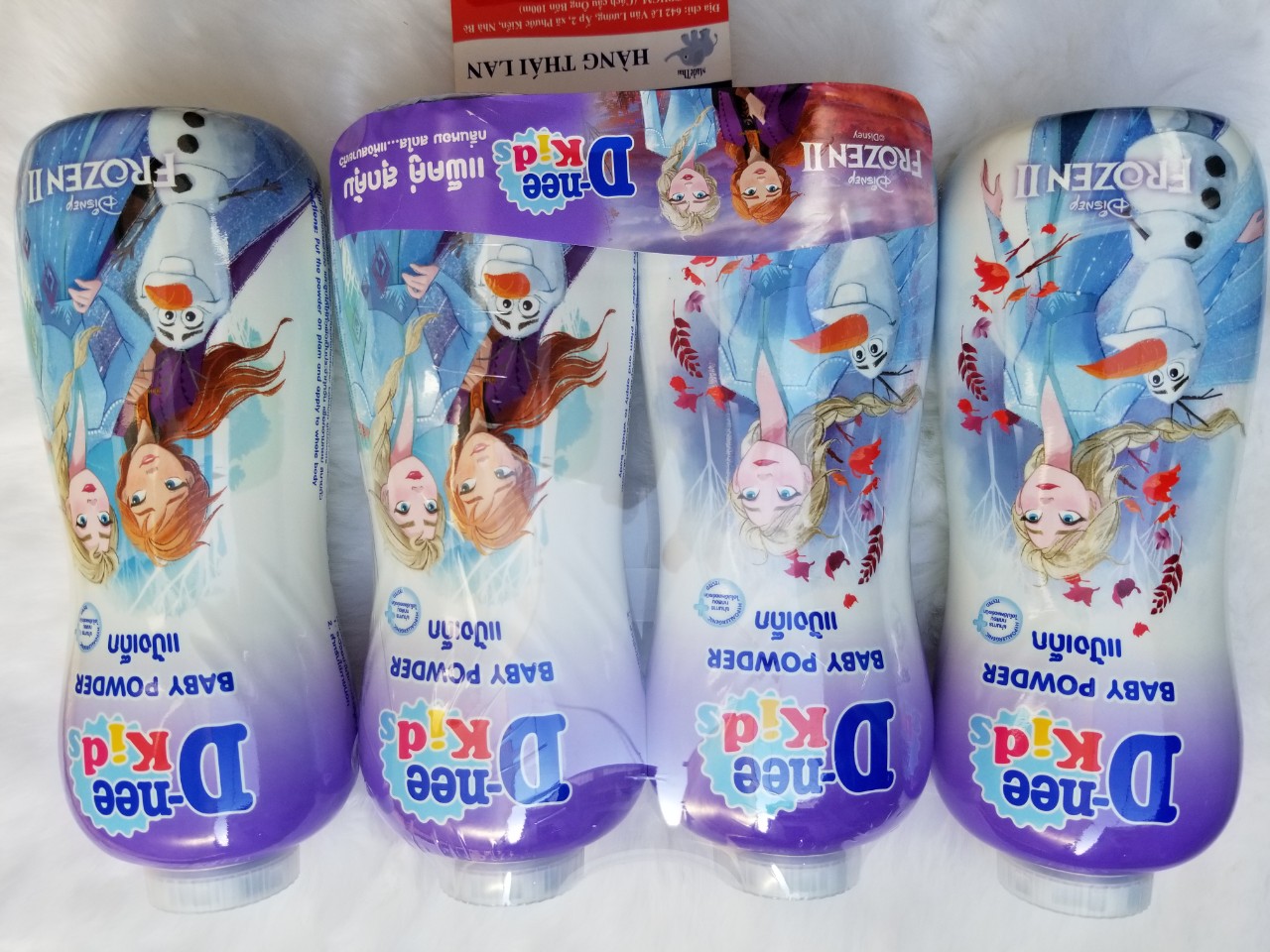 Combo 2 chai Phấn rôm Dnee 380gr Thái lan- Phấn Dnee màu tím