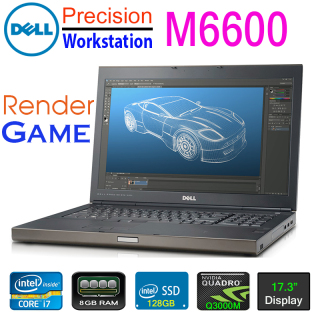 top [Trả góp 0 ]Laptop máy trạm workstation Dell Precision M6600 Core i7-2720QM 8gb Ram 128gb SSD vga Quadro Q3000M màn 17.3inch Full HD thumbnail