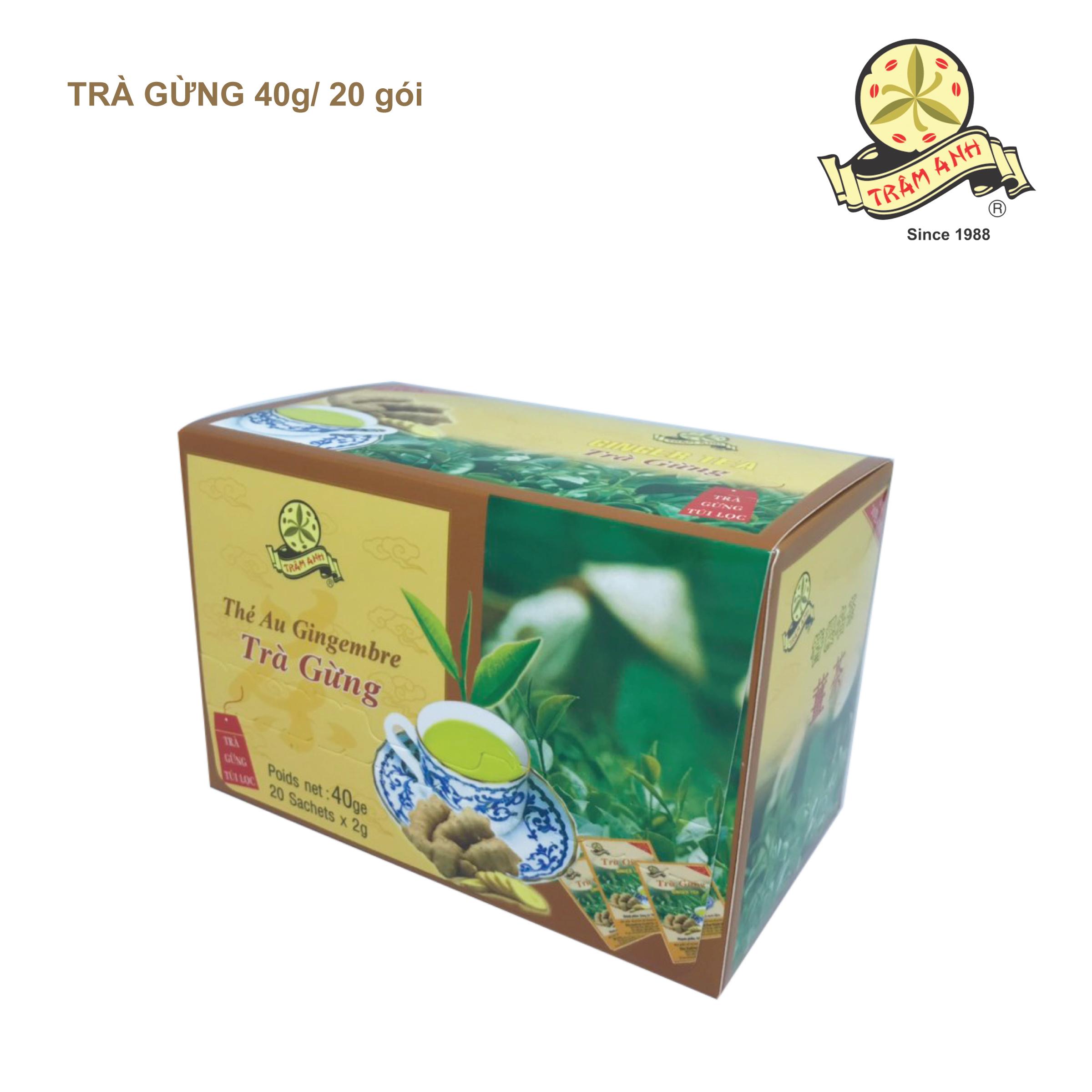 Trà Gừng TRÂM ANH- 20 túi lọc x 2gr