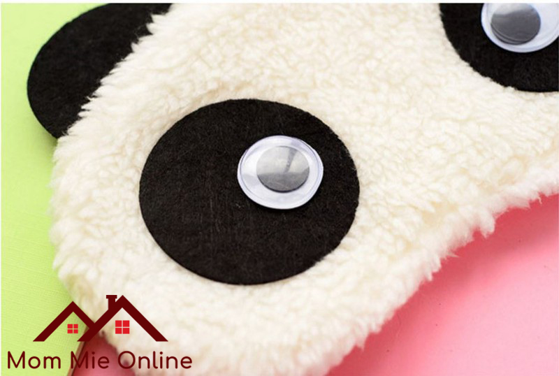 Bịt mắt ngủ gấu trúc vải bông - I043