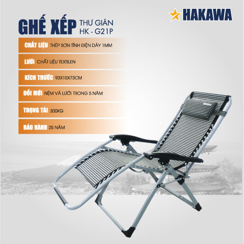 [HCM]Ghế Thư Giãn Hạng Sang HAKAWA HK-G21P