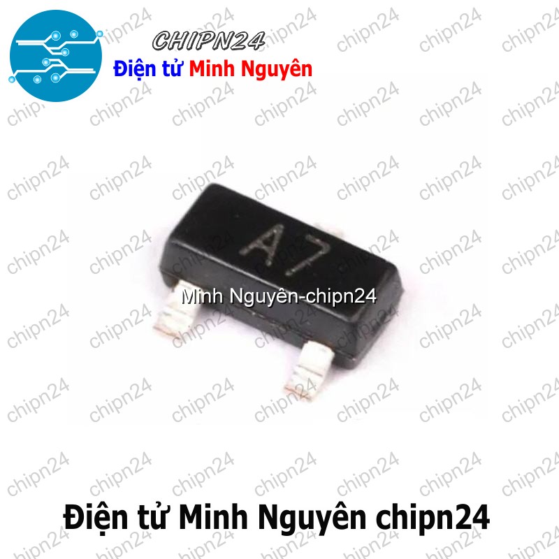 [25 con] (G9.1) Diode Dán BAV99 (A7) SOT-23 0.2A 70V (SMD) (Diode Kép) - HH007422