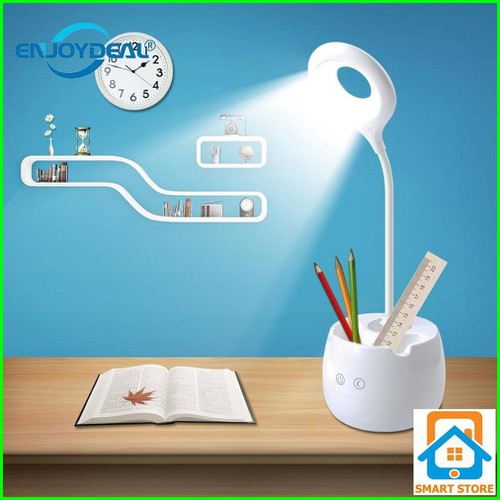 Đèn bàn cảm ứng 3 chế độ sáng tgx 772 có cốc để bút, điện thoại