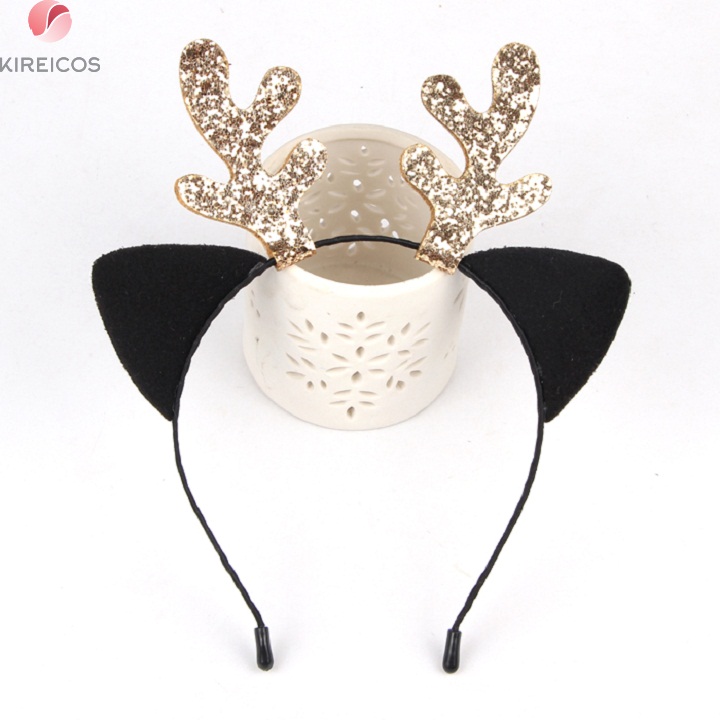[HCM]Bờm Cài Tóc Noel Sừng Lấp Lánh Dễ Thương - kireicos
