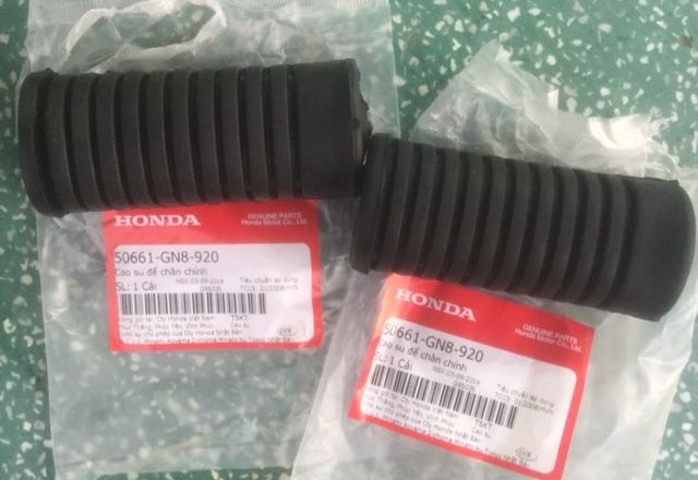 Cao su gác chân trước Dream, Wave nhỏ 2 bóng đời đầu, Chính hiệu Honda Motor VN