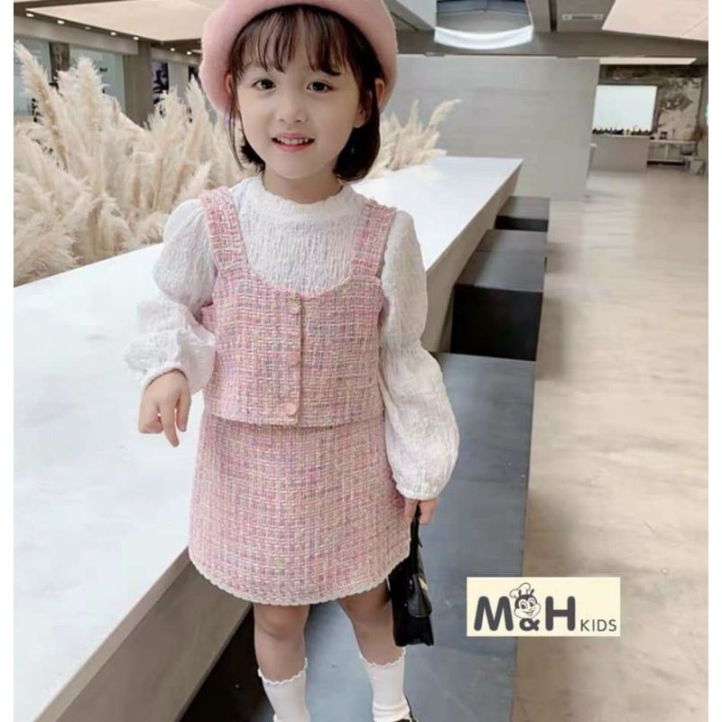 [HCM] Set váy cho bé gái phong cách Hàn Quốc