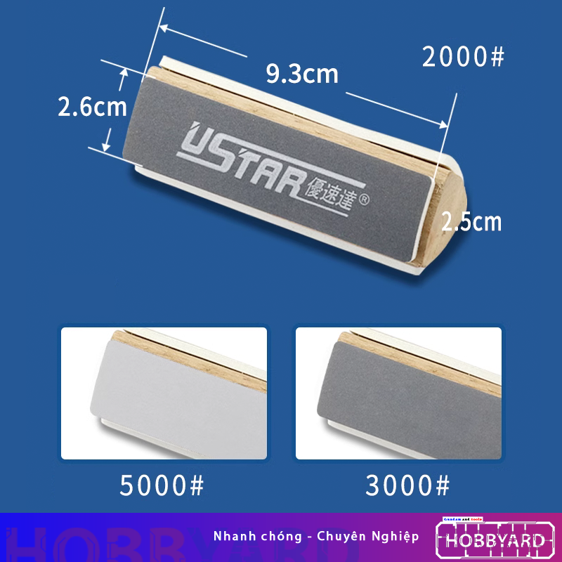 Bộ 5 món chà nhám USTAR cho mô hình