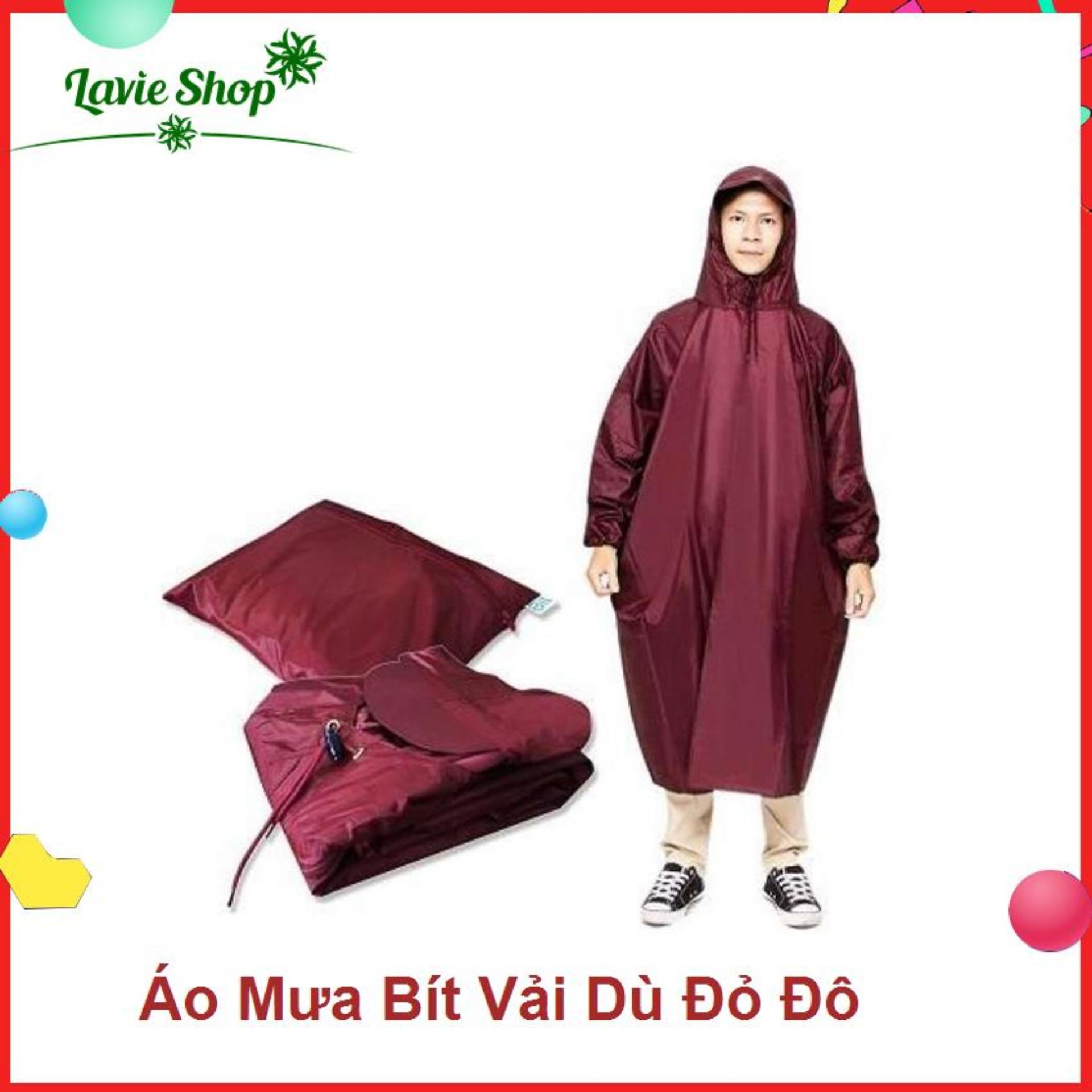 Áo mưa bít không xẻ tà vải Dù - Cao Cấp