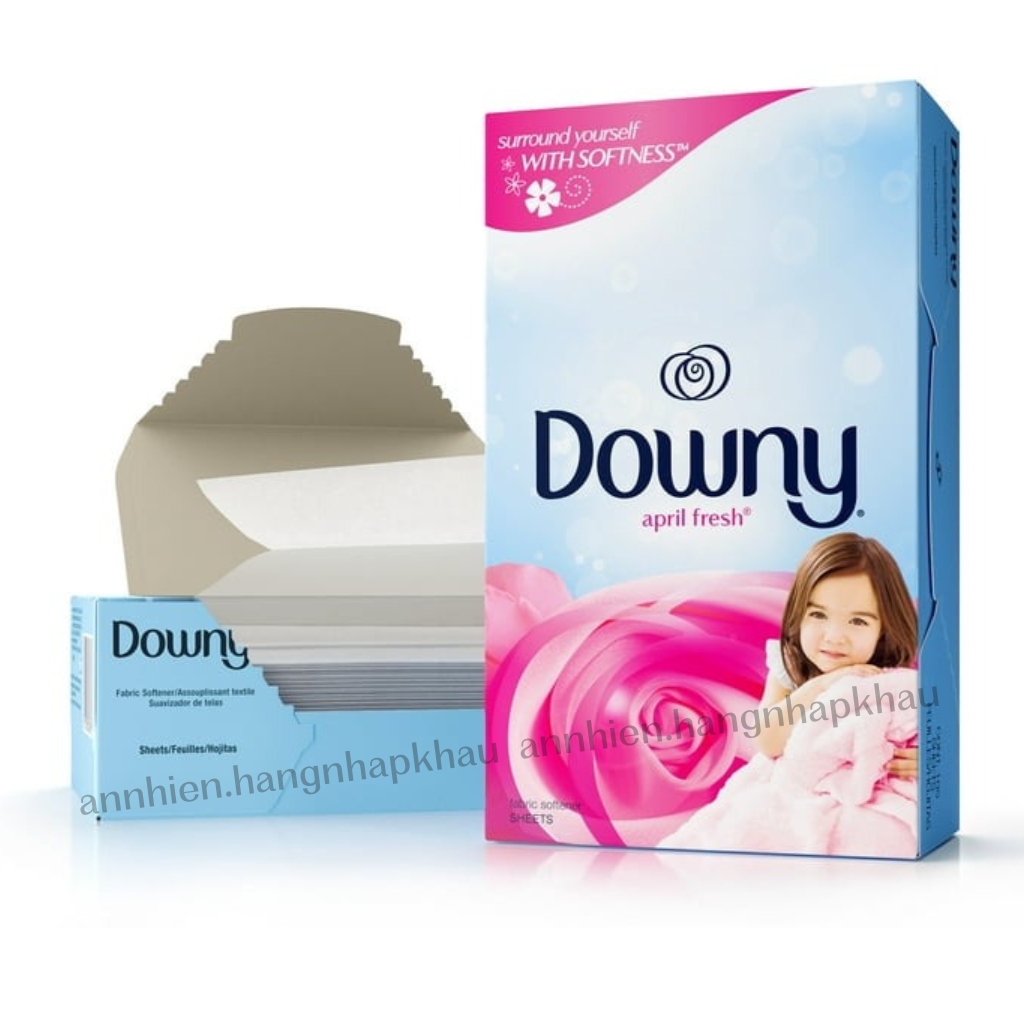 Giấy thơm sấy quần áo Downy April Fresh hộp 120 tờ tách lẻ 20-50-80 tờ