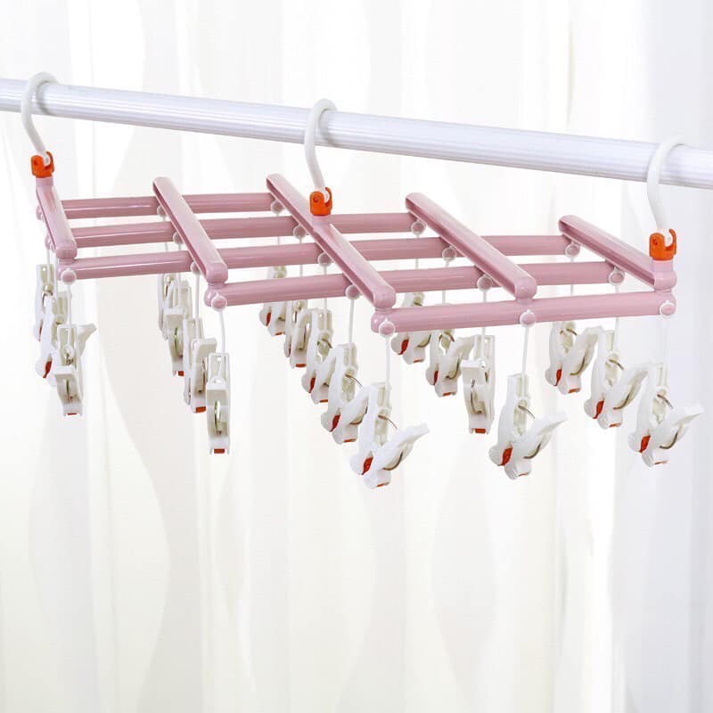 Móc Gấp Gọn Phơi Đồ Cho Em Bé - 29 Kẹp