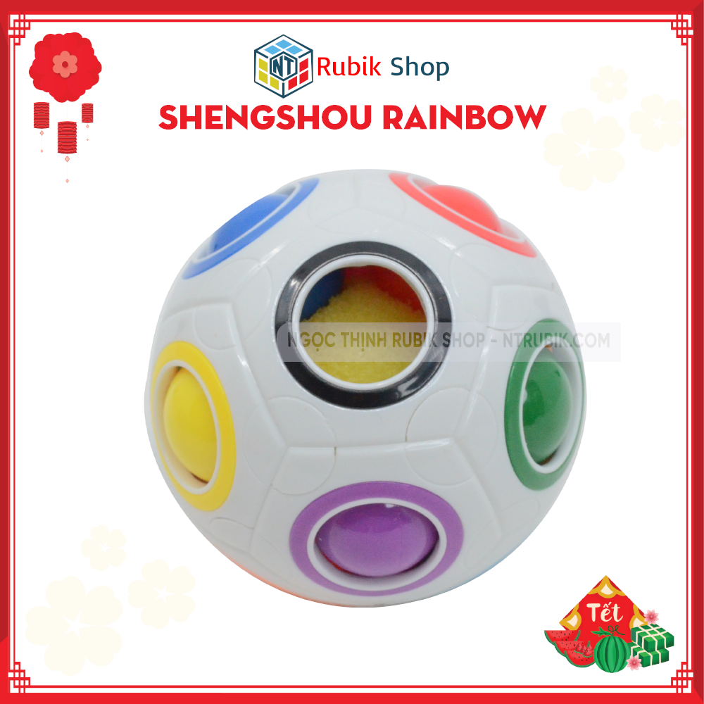 [Hoàn tiền 10%][Rubik Biến Thể] Rubik Shengshou Rainbow Ball đồ chơi thông minh