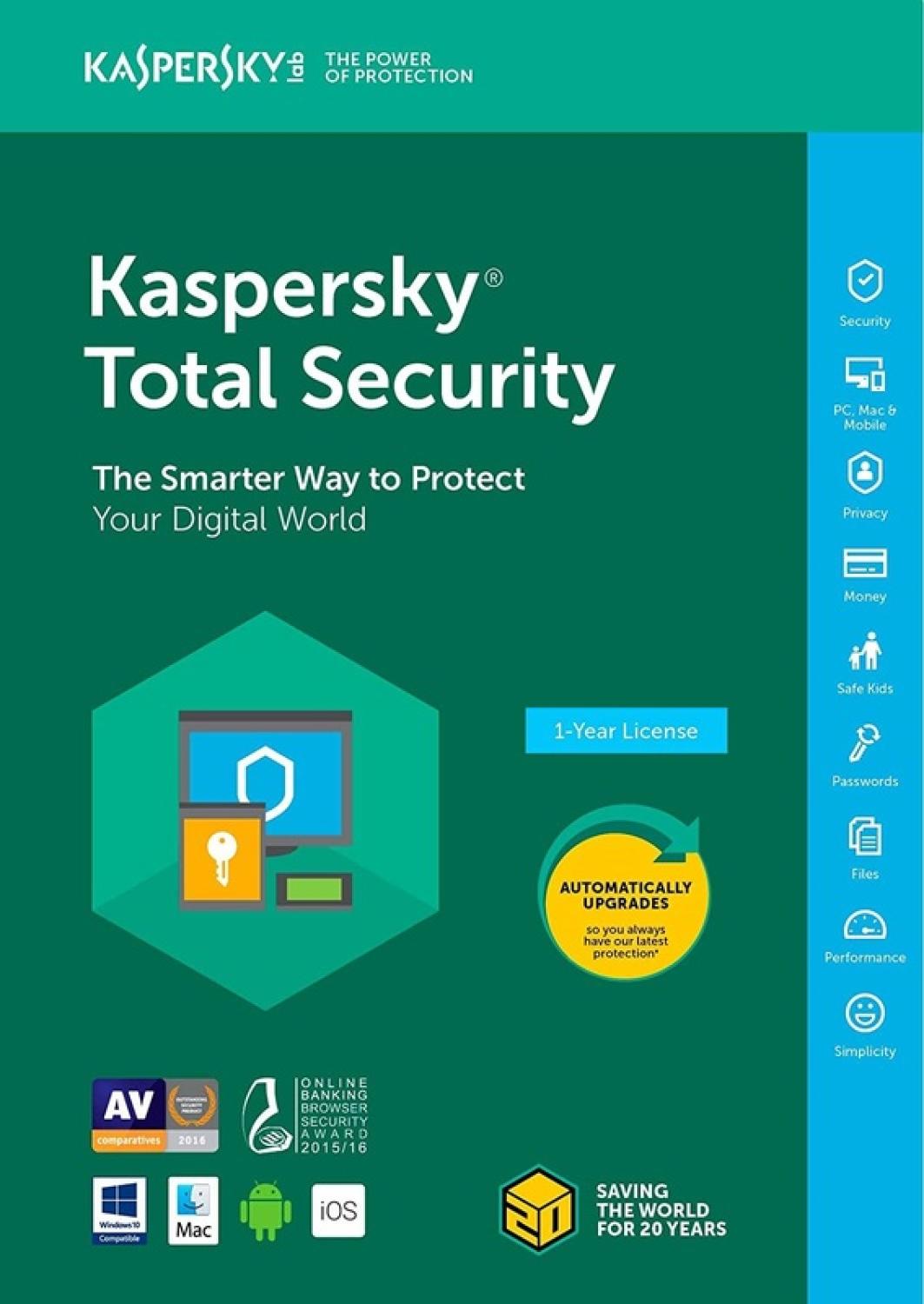KEY - Diệt virus Kaspersky Total Security 2023 hỗ trợ gửi key online Hỗ