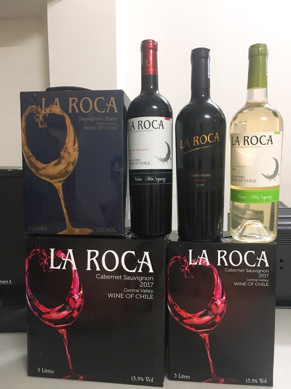 Vang bịch Chile La Roca đỏ 5 Lít nhập khẩu chính hãng - Nước nho không qua chưng cất