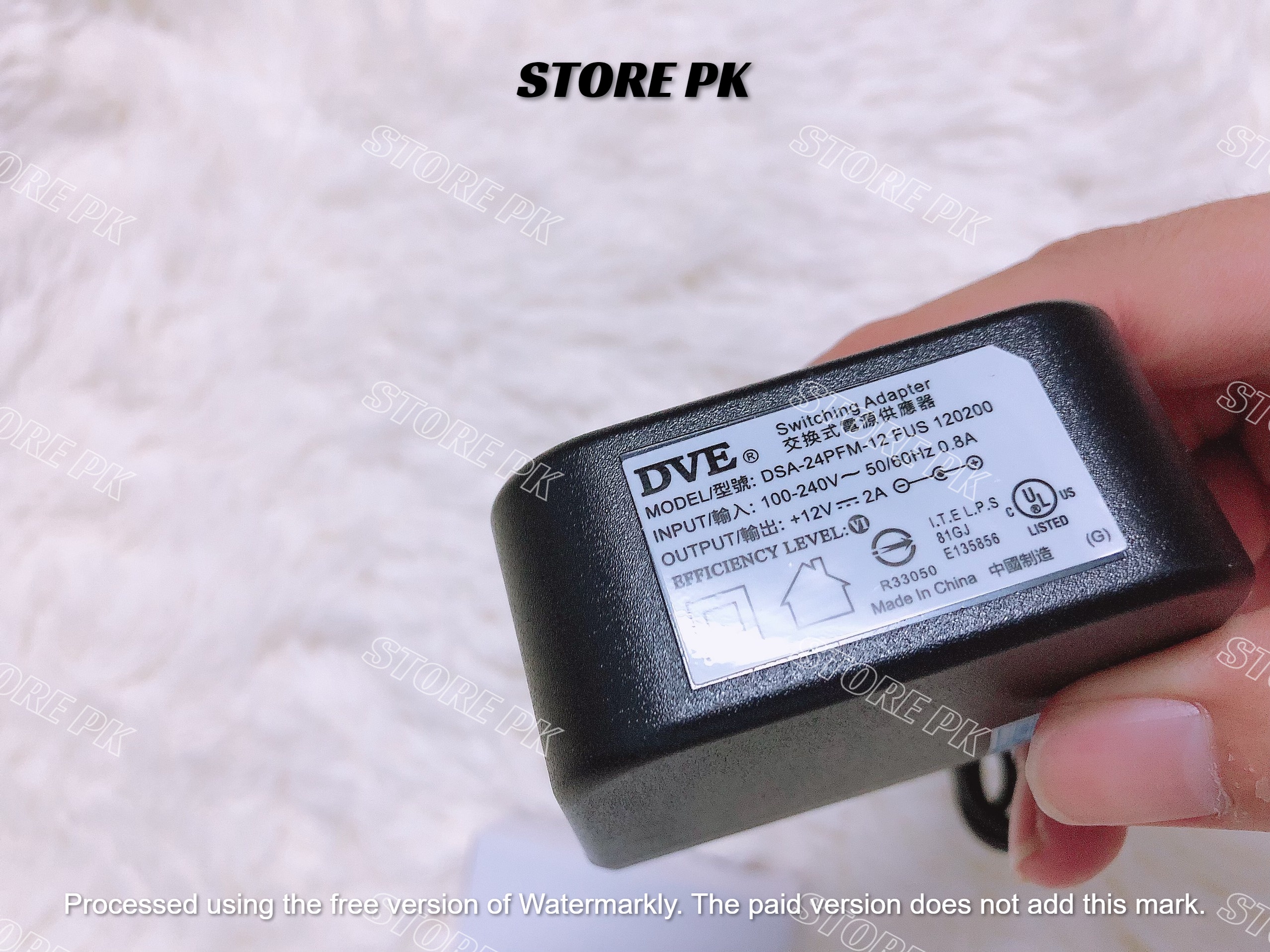 Nguồn Camera Adapter Camera 12V-2A thương hiệu DVE hàng chất lượng BH: 6th