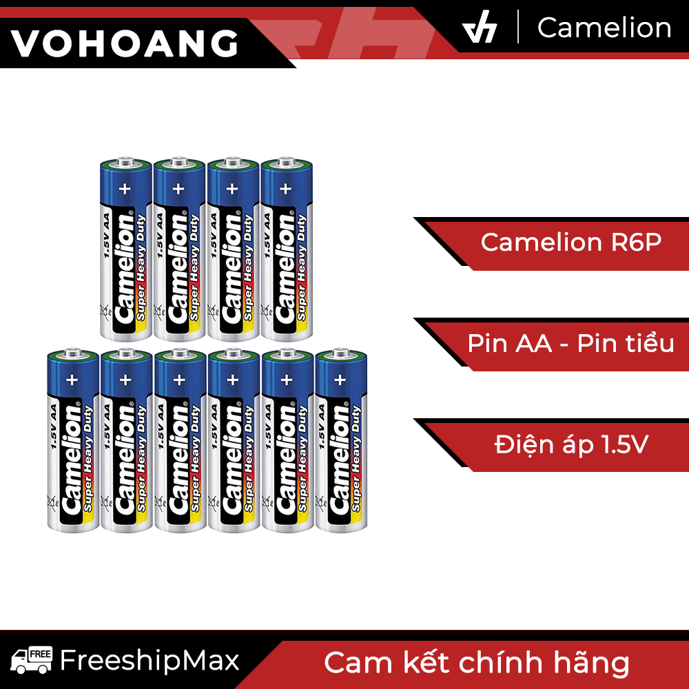 10 pin camelion aa r6p không sạc