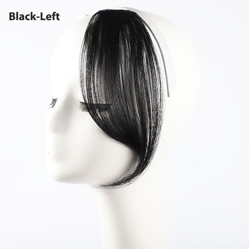 True Hair Bát tự tóc mái tóc giả nữ tự nhiên trán không dấu vết giả tóc mái lưới đỏ kiểu Pháp trung bình tóc mái tóc giả mảnh
