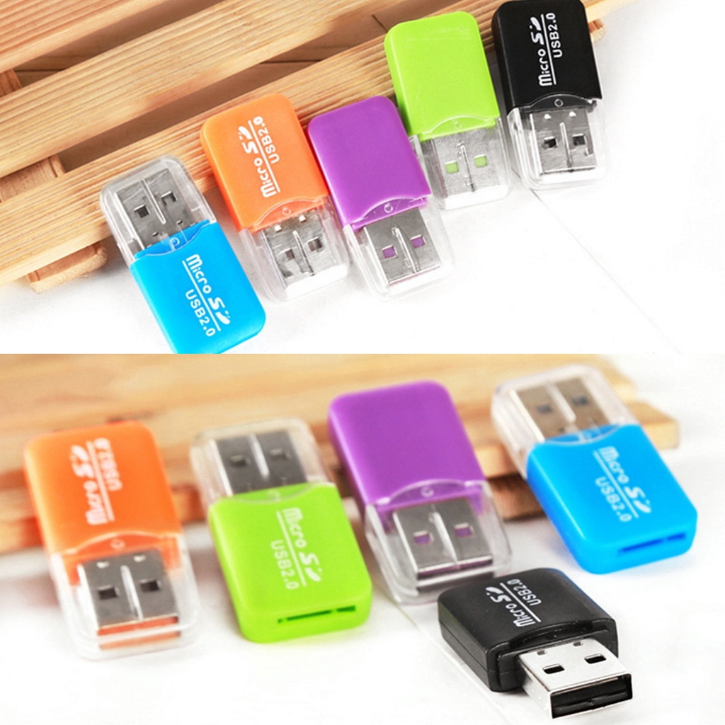 Đầu Đọc Thẻ Nhớ Micro SD 2.0 USB Mini Tốc Độ Cao Cho Máy Tính Bảng PC