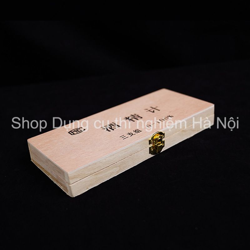 Bộ Cồn kế đo nồng độ rượu, cồn từ 0 đến 100 độ ( tửu kế đo độ rượu, đo độ cồn ) ( dùng cho rượu trắng, rượu gạo...)