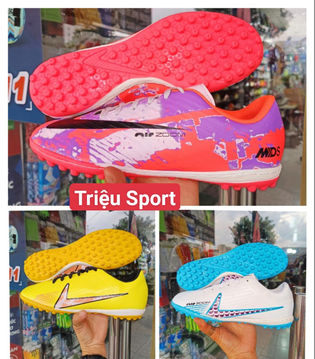 giày đá bóng Vapor 15 winpro tf ( tặng khâu đế + tất + túi rút + hộp )