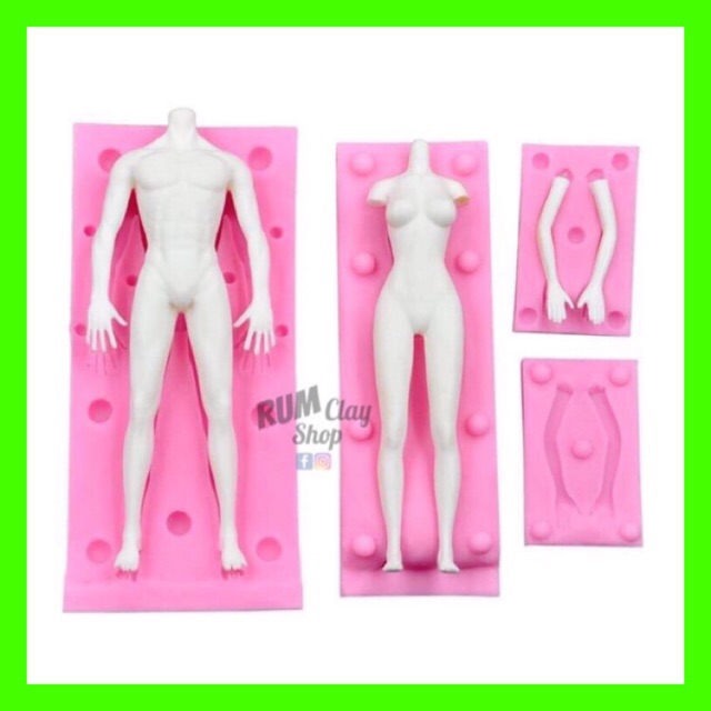 [Hot] Khuôn Silicone Body Nam Nữ Cỡ Lớn