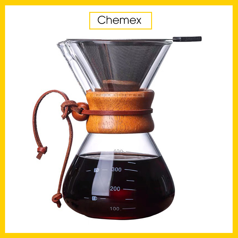 Bình pha cà phê Chemex | Có tặng kèm phễu inox