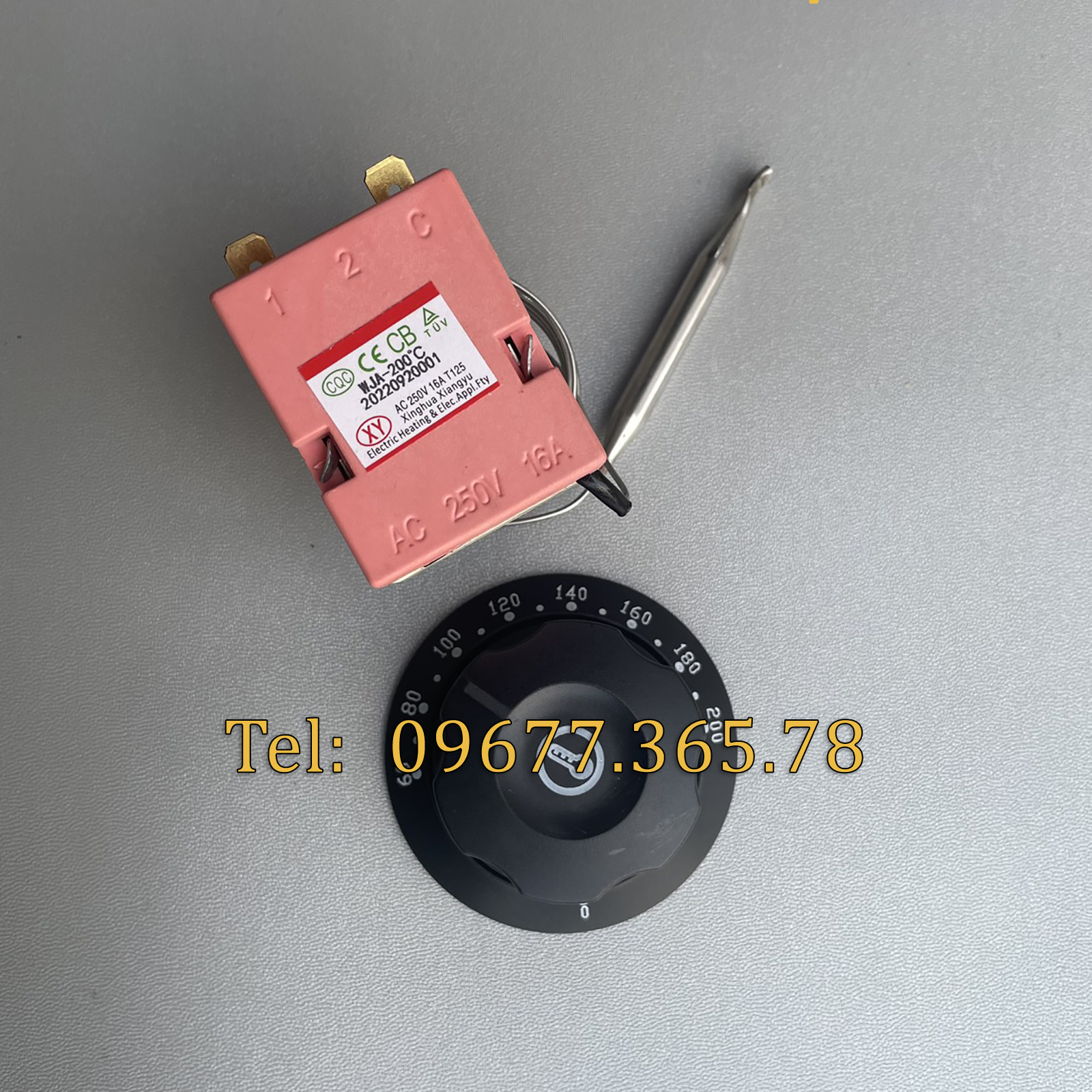 Rơ le điều chỉnh nhiệt độ 0-200 độ C, Chỉnh nhiệt TeTeng