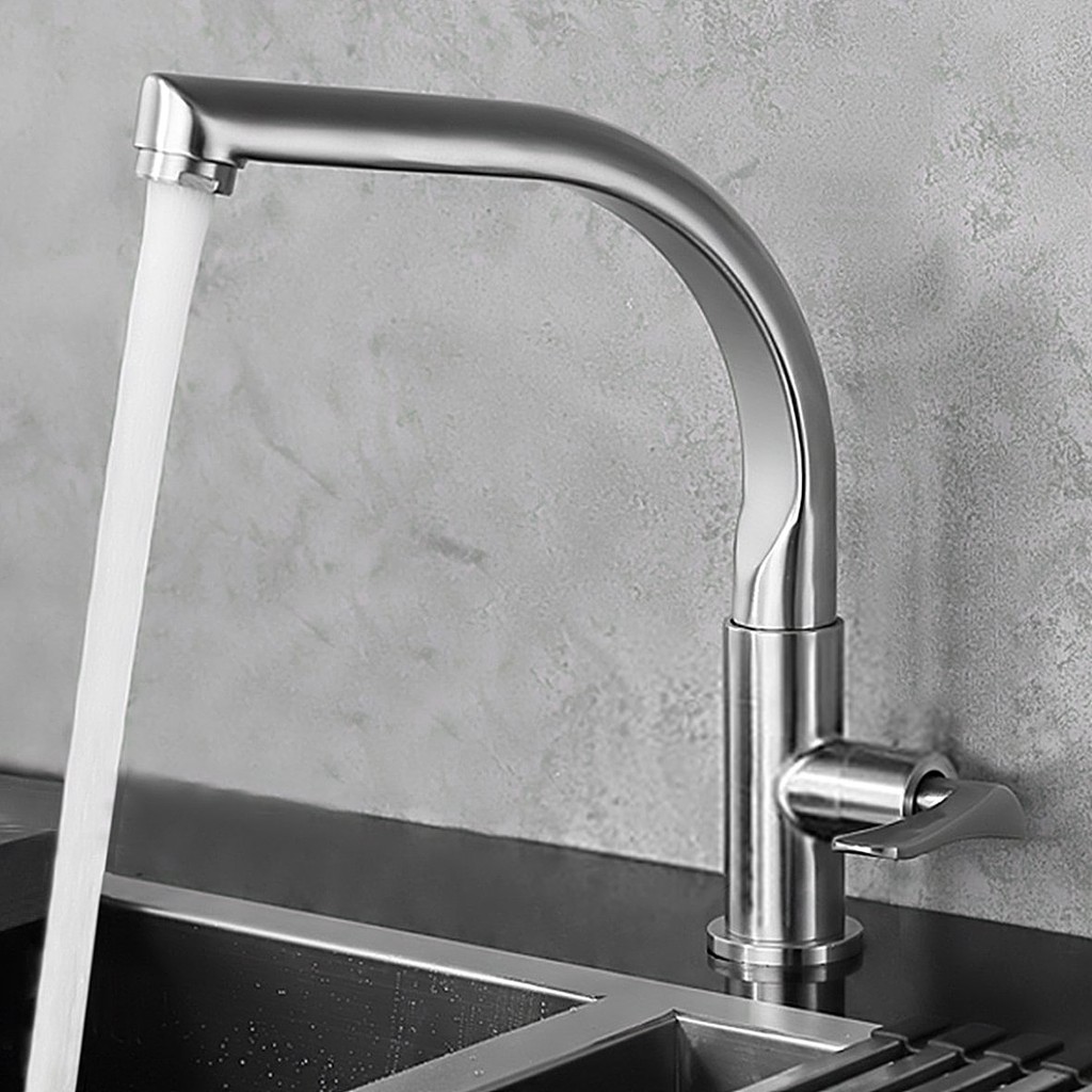 Vòi rửa chén, vòi rửa bát lạnh inox SUS 304
