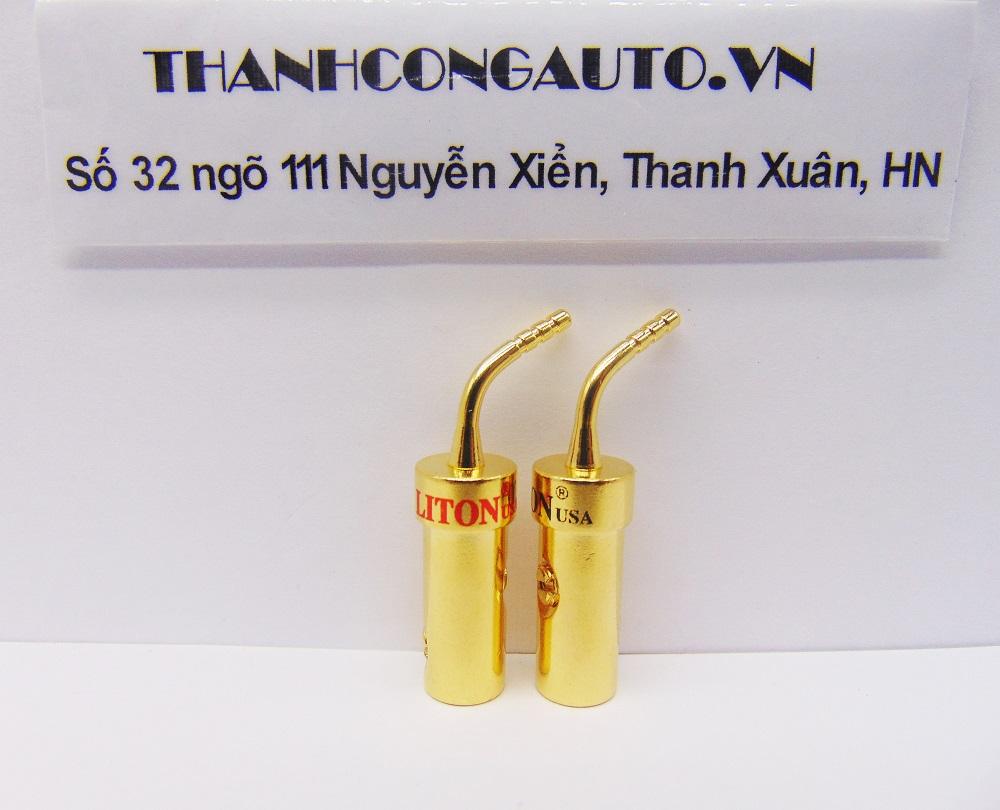 2 cái Jack loa Mỏ Chim cứng LITON thuần đồng (1 cặp )