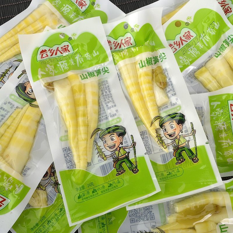 Măng trúc cay - măng trúc ngâm ớt xanh - măng cay tứ xuyên - gói 90g - taiwan foods