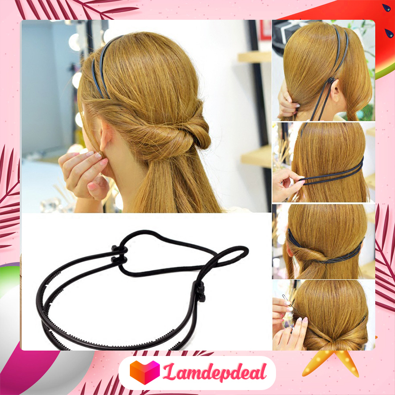 ♥ Lamdepdeal - Băng đô tạo kiểu tóc siêu nữ tính - Phụ kiện tạo kiểu tóc dễ thương cho bạn gái - Dụng cụ làm tóc HOT TREND 2020 cao cấp