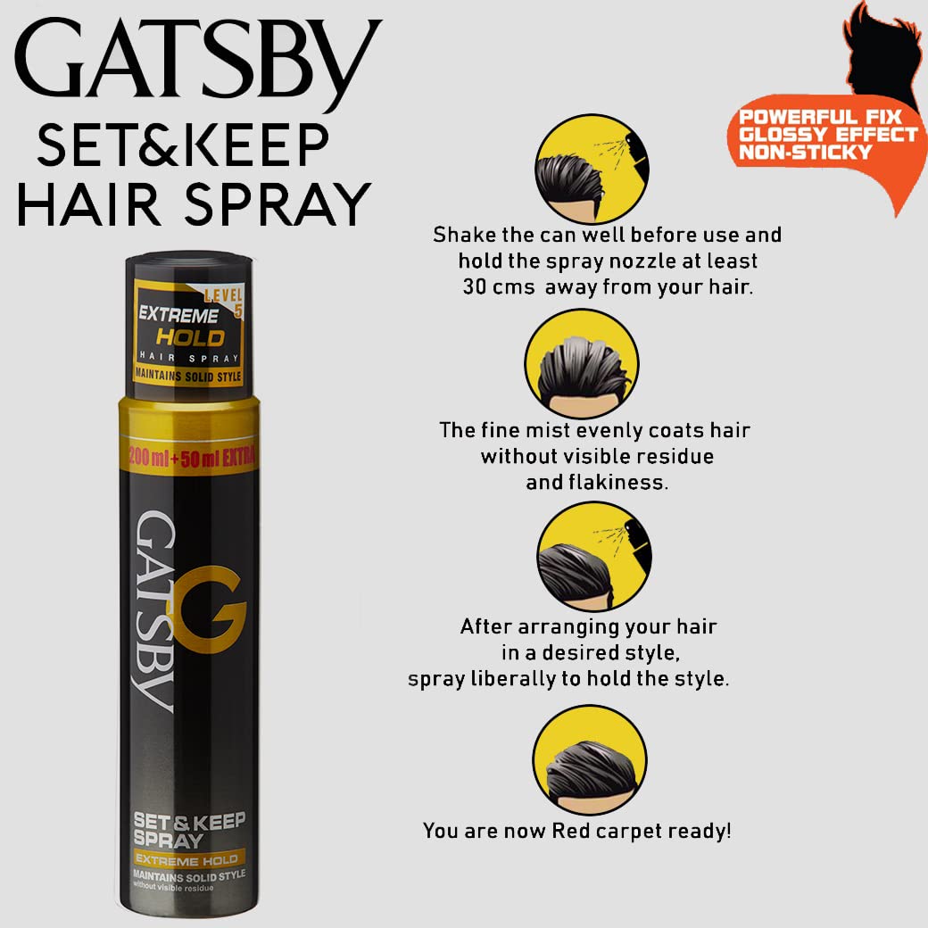 Combo Sáp Vuốt Tóc Volcanic + Gôm Gatsby