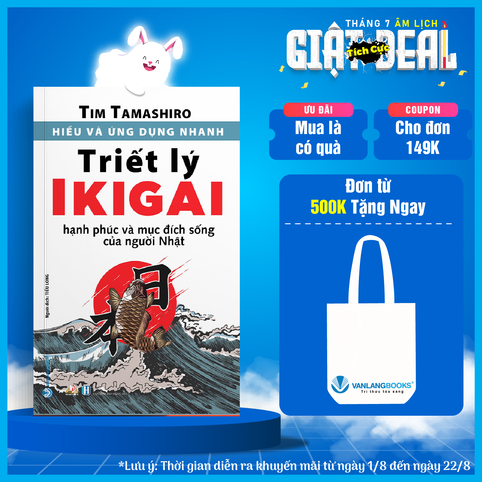 Sách hiểu và ứng dụng nhanh - triết lý ikigai -vanlangbooks