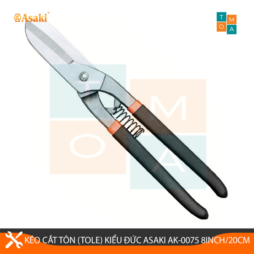 Kéo Cắt Tôn (Tole) Kiểu Đức Asaki AK-0075 8inch/200mm