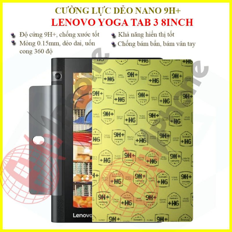 Dán cường lực dẻo nano Lenovo Yoga Tab 3 8inch