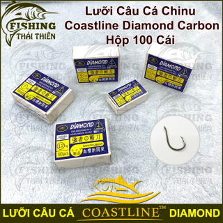 [HCM]Lưỡi Câu Cá Chinu Coastline Diamond Carbon Hộp 100 Cái Câu Cá Tra Trê Chim Chép thumbnail