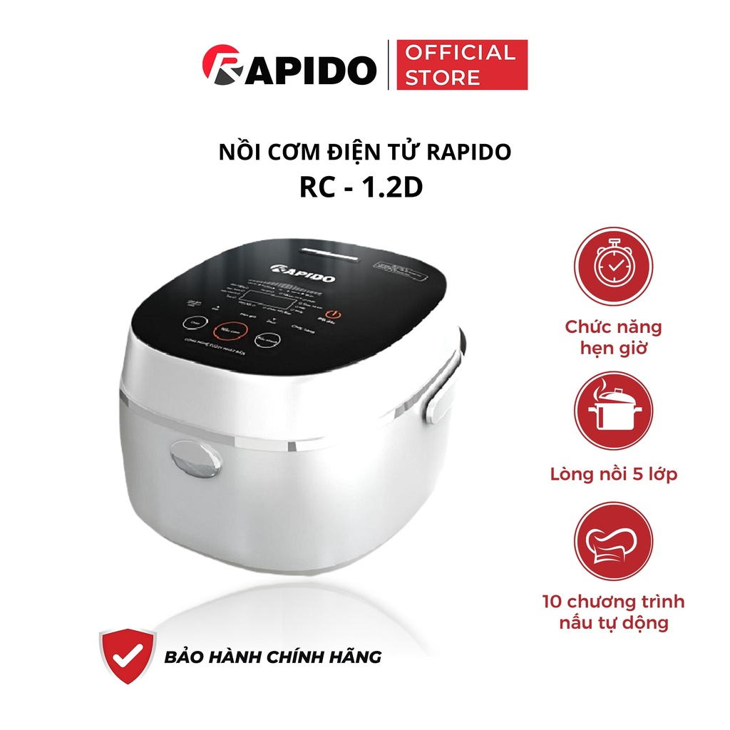 Nồi cơm điện tử Rapido RC-1.2D
